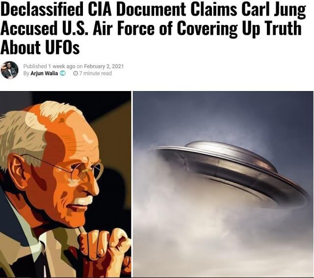 「UFO情報を隠蔽するな」あのユングが米空軍にブチ切れ、CIA文書で発覚！ 空飛ぶ円盤に魅了された心理学の巨人の素顔の画像4