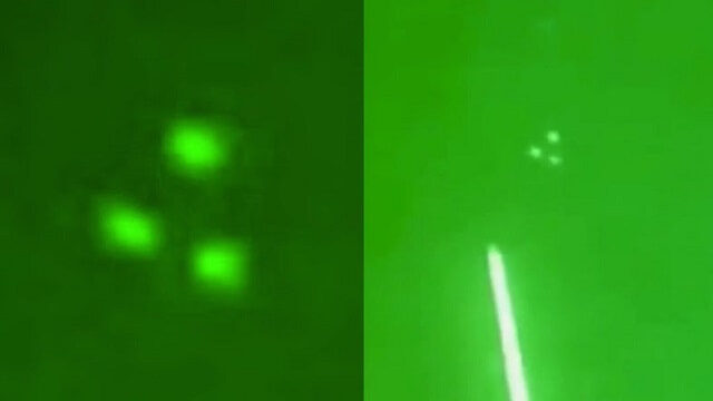 肉眼では見えないトライアンギュラーUFOが激撮される! 「TR-3B」なのか、レーザー光に誘われて正体露呈、研究者も大興奮!の画像1