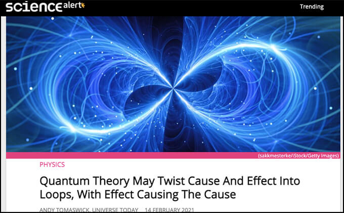 「結果が原因を引き起こす」量子力学で新解釈登場！ この世の因果は円環ループしている可能性！の画像1