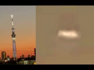スクープ！ スカイツリー上空に「円盤型UFO」が出現！ 東京の空に異次元ポータルが存在か!?