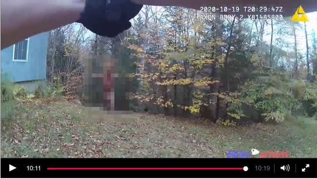 【閲覧注意】アメリカの警察官の仕事がリアルガチ「バイオハザード」だった! 血まみれ全裸男が襲いくる衝撃映像!の画像1