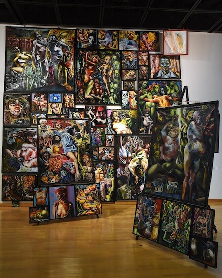 岡本太郎現代芸術賞展レポート 史上最年少18歳がtaro賞 人類の悲惨を描いた50枚以上の油絵 創作の喜びを 爆発 させた厳選24作家の力作