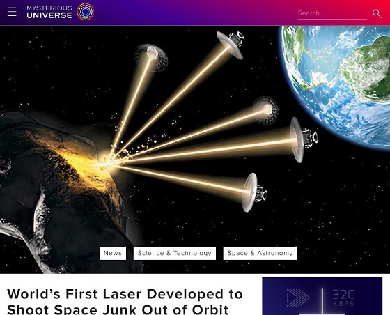 「宇宙ゴミ」除去に画期的レーザー技術爆誕、2022年稼働へ! しかし全面宇宙戦争に発展する懸念も…!?の画像2