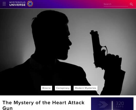 CIAが秘密兵器「心臓発作銃」で暗殺した犠牲者リストが大物すぎる! 蚊に刺された感覚 → 速攻で死んで証拠も残らず!の画像1