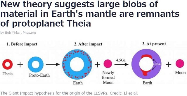 地球に宇宙から来た塊「テイア」が埋まっている痕跡発見! 月はそこから生まれた副産物… ジャイアント・インパクト説に有力証拠か!の画像2