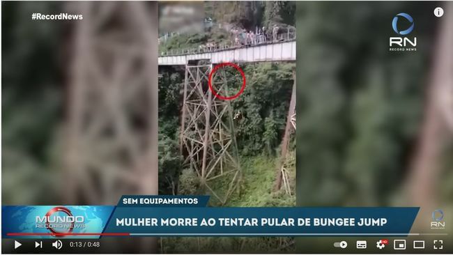【閲覧注意】バンジージャンプで命綱を付け忘れた美女が落下死する決定的瞬間! 周囲もトラウマに… あり得ない経緯とは!?の画像1
