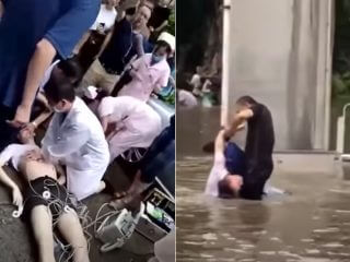 【閲覧注意】豪雨多発の中国で溺死より怖い“洪水感電死”が急増中！ 突然体を痙攣させて倒れる人々… ヤバすぎる映像も次々流出！