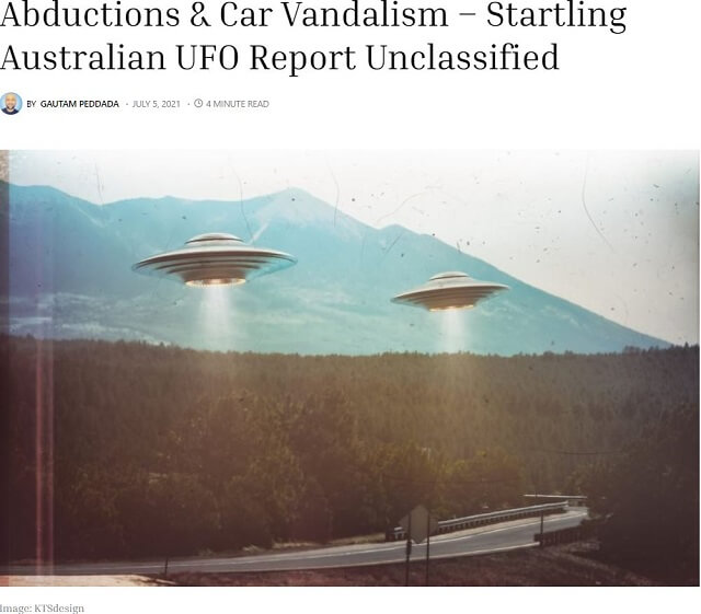 「UFOが車のエンジンを止めた」豪公式UFOレポートの続報がヤバい! 宇宙人が麻痺装置発射、猫エイリアン…!の画像1