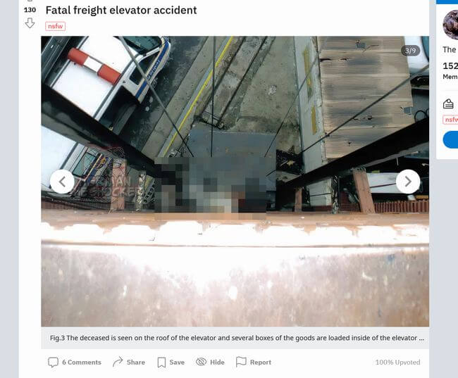 【超・閲覧注意】エレベーターと壁の間で顔面をすり下ろされて死んだ男が悲惨すぎる! 警察の推定が検死で覆る=韓国の画像1