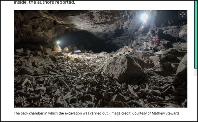 無数の骨で埋め尽くされた謎の洞窟がサウジアラビアで発見される! 「狩られた人間」の恐れも浮上の画像1