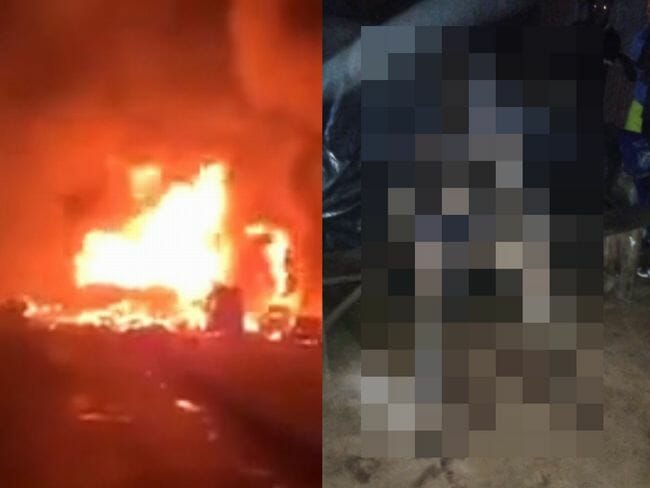 【閲覧注意】シエラレオネのタンクローリー大爆発、報じられない現場映像流出!! 折り重なる焼死体… 99人死亡の地獄絵図の画像1