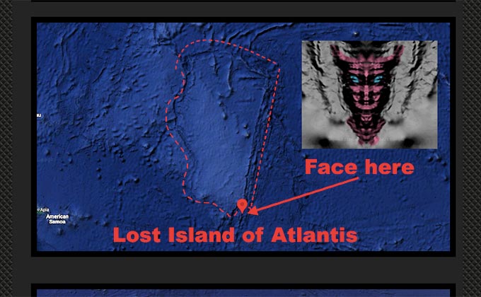 南太平洋の海底で巨大な顔が発見される! 古代宇宙人の仕業か、アトランティスの痕跡か!?の画像3