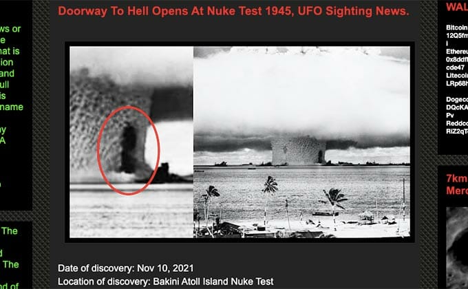 ビキニ核実験で異次元ポータルが開いていた！ UFO3機が蒸発も… 1946年「クロスロード作戦」の新事実の画像1
