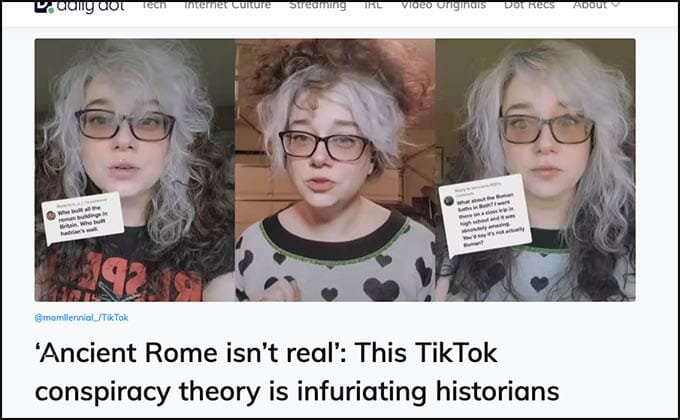 「古代ローマ帝国は存在しなかった」新しい陰謀論がTikTokで拡散中！ 主張の根拠とは!?の画像1