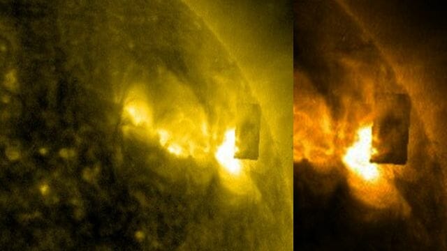 太陽から謎の「直方体モノリス型UFO」が飛び出していた！ NASA最新画像で発覚（最速ニュース）の画像1