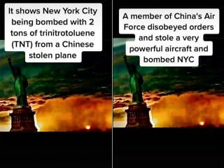 「2049年、中国人がNYを爆撃する」2104年からやってきたタイムトラベラーが写真付きで警告（最速ニュース）