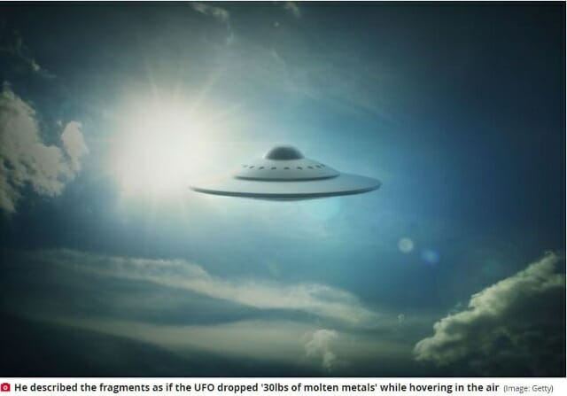 「UFOはドロドロの金属を吐き出しながら推進している」落下物を10年分析した教授の結論の画像3