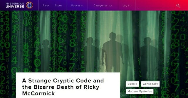謎の暗号メモと全てが不可解な死… FBIが諦めた未解決「リッキー・マコーミック事件」の怪の画像2