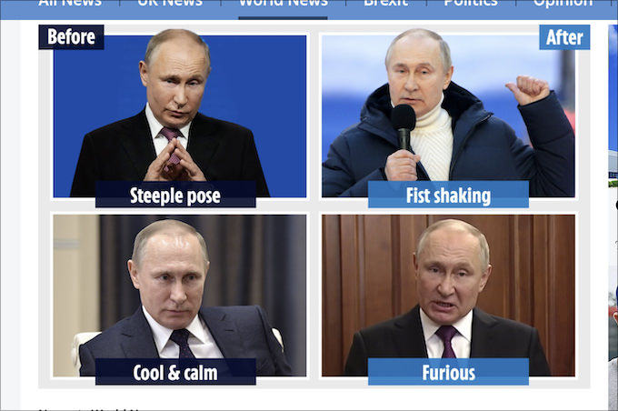 プーチンにボディランゲージを教えた専門家がヤバい異変を指摘!! 心身不調は深刻すぎるレベルか!?の画像1