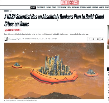 「金星で雲の上に都市を築くべき」NASAの科学者が提唱!! 超壮大な移住計画に可能性は高いの指摘!の画像2
