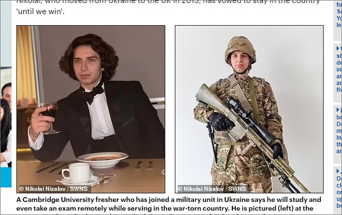 「ウクライナで戦いつつリモートで授業に出席する」ケンブリッジ大学生が話題!! 母国も単位も諦めない、真の文武両道の画像1