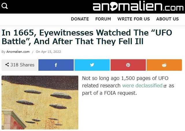 350年前のドイツで「UFOの空中戦」が起きていた! 7つの空の船が激闘、目撃者が全員病気に… 衝撃記録の画像2