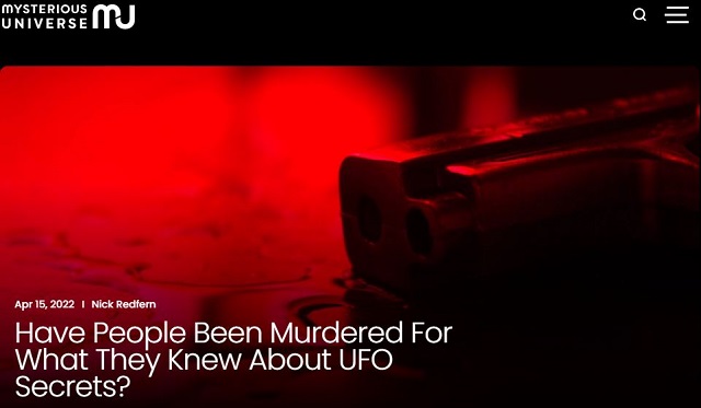 UFOタブーが絡んだ4つの不審死を暴露! 全てを知ったら消される… 大統領さえ抗えない権力とは!?の画像4