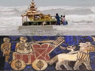インドの海岸に“古代の戦車”が漂着！ 巨大オーパーツか、あり得ない奇跡に地元民も戦慄！