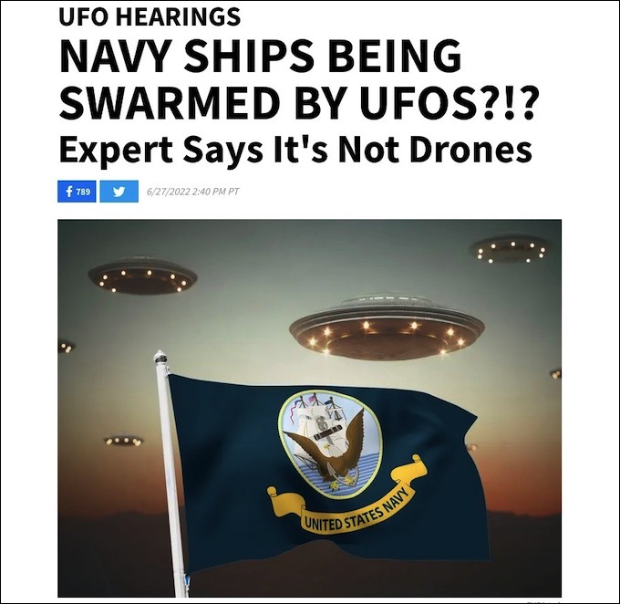 UFO100機が米軍艦を包囲した事件の真実とは？ 「ドローン説」推しのペンタゴンを専門家が論破！の画像1