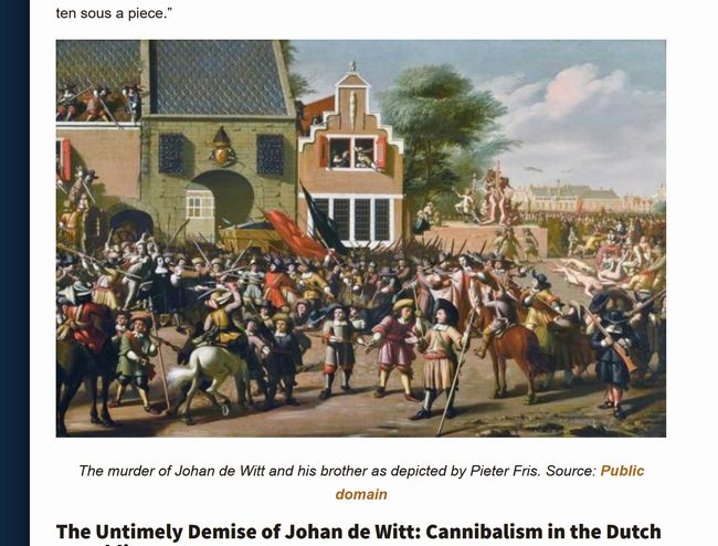 オランダの最高指導者が「暴徒に切り刻まれて喰われた」集団カニバリズム事件！ 世界史の深すぎる闇の画像4