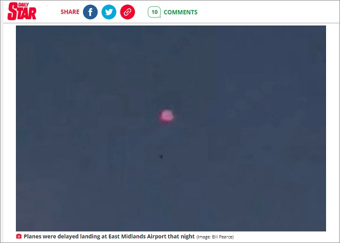 空港上空にUFO出現、飛行機の着陸を阻む航空重大インシデント発生! 当局が緊急声明発表=英の画像2