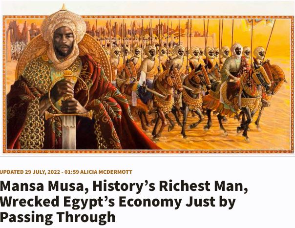 人類史上最大の富豪、マンサ・ムーサとは？ 「通り過ぎるだけで経済を破壊」異次元級の超金持ちエピソード！の画像3