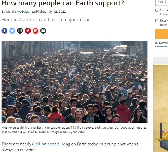 地球には何人まで住むことができる? 「最大収容人数」を算出の画像2