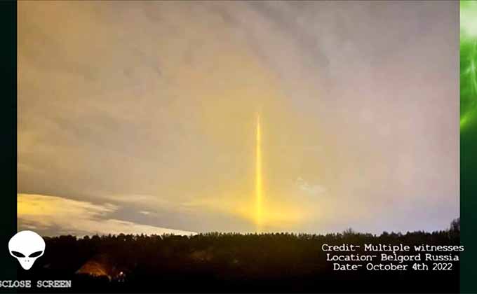「光柱現象」にロシア住民が大パニック! ウクライナの新兵器と露発表の画像1