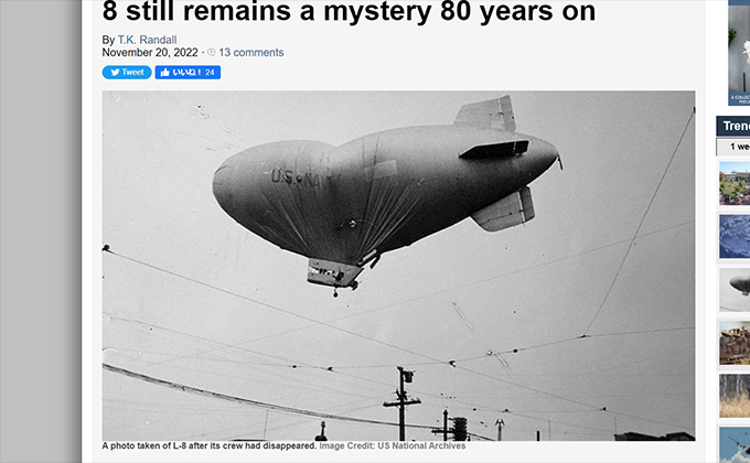 乗組員が忽然と姿を消した「幽霊飛行船L-8事件」とは？ 80年経ても解明されない謎の画像1