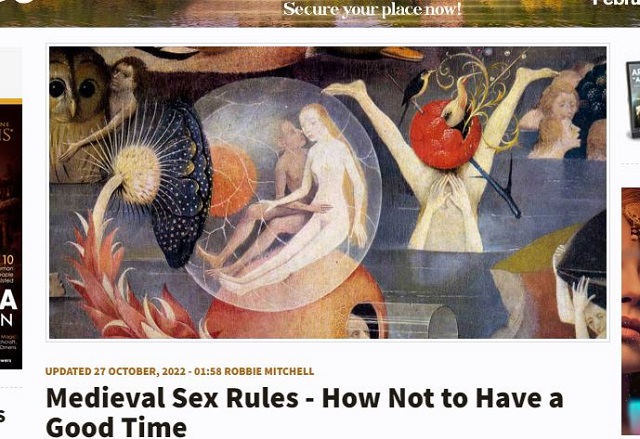 中世ヨーロッパの「性生活ルール」を紹介! 婚前交渉をした者は腹裂きの刑に…の画像1