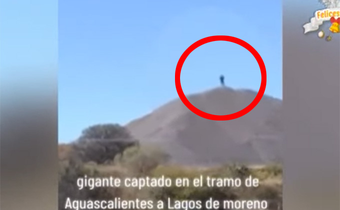 山頂に立つ「巨人の姿」が撮影される！ 目撃者多数、メキシコの巨大UMAかの画像1