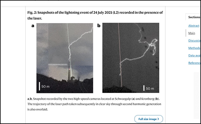 強力なレーザーブラストで落雷を誘導することに成功! 強烈な光の爆発で雷を釣り上げるの画像2