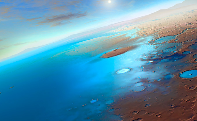 NASA火星探査機が「地球外生命体の痕跡」を発見へ！ 着陸地点に川、湖、三角州が存在の画像1