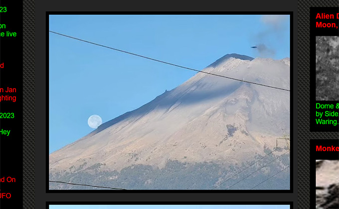 メキシコ火山で「黒い金属製のUFO」が撮影される！ 研究家「雲を作って隠れようとしている」の画像1