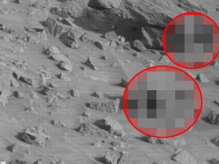 火星に「宇宙人の村」が存在？ NASA探査機が奇妙な“巣穴”を発見