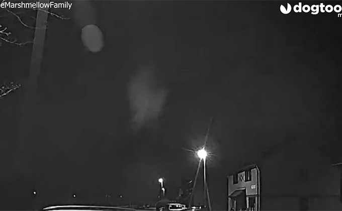 羽ばたく天使が撮影される? 玄関カメラに映った奇妙な飛行物体=英の画像2