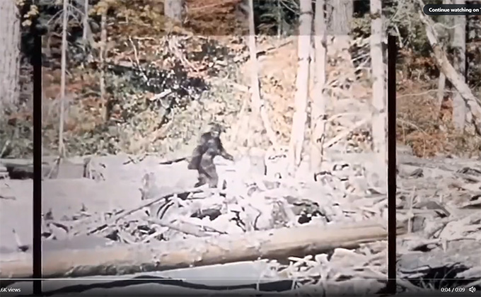 UMAビッグフット映像をAIで鮮明化! 謎の獣人の「最も完璧な姿」を見ることが可能にの画像1
