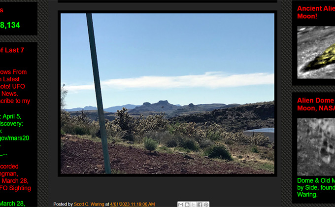 風景写真にUFOが写り込んでいた! 過去にUFO墜落事件も…の画像2