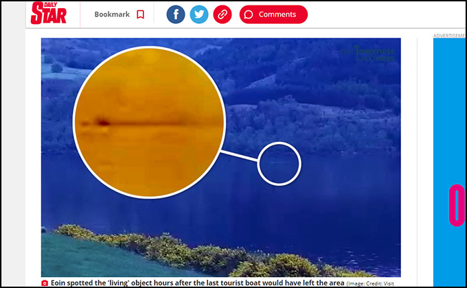 「最も説得力のあるネッシー画像」が公開される! 規格外のサイズとスピードの生物の画像1