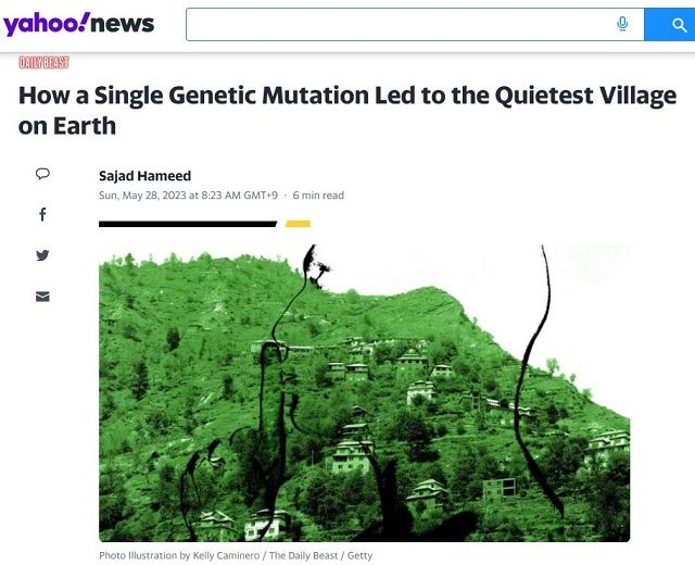 たった1つの遺伝子変異で世界一静かになった村=インドの画像1