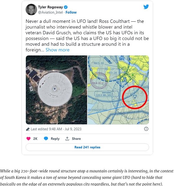 UFOは韓国に隠されている!? 「移動不可能な巨大UFOを米政府が隠蔽」ジャーナリストが暴露の画像2