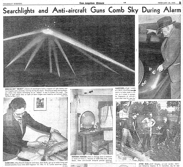 「ロサンゼルスUFO空襲事件」第二次世界大戦中に起こった大都市UFO事件とは？の画像1