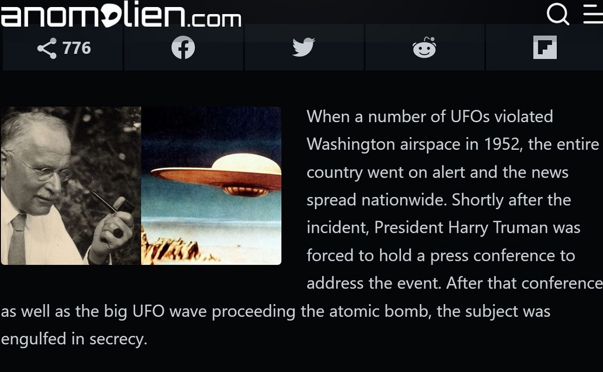 「米空軍はUFO情報を隠蔽している」心理学者ユングが痛烈に批判! 永久封印されたUFO事件とは?の画像3